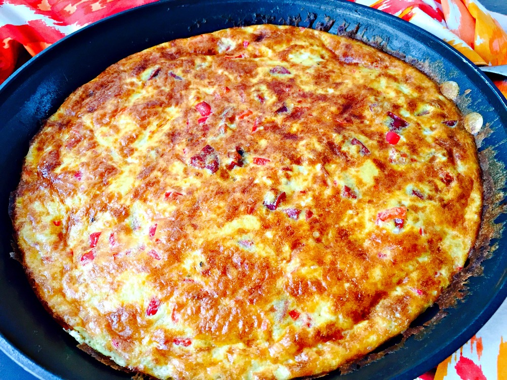 Chorizo+&+Garlic+Cheese+Frittata