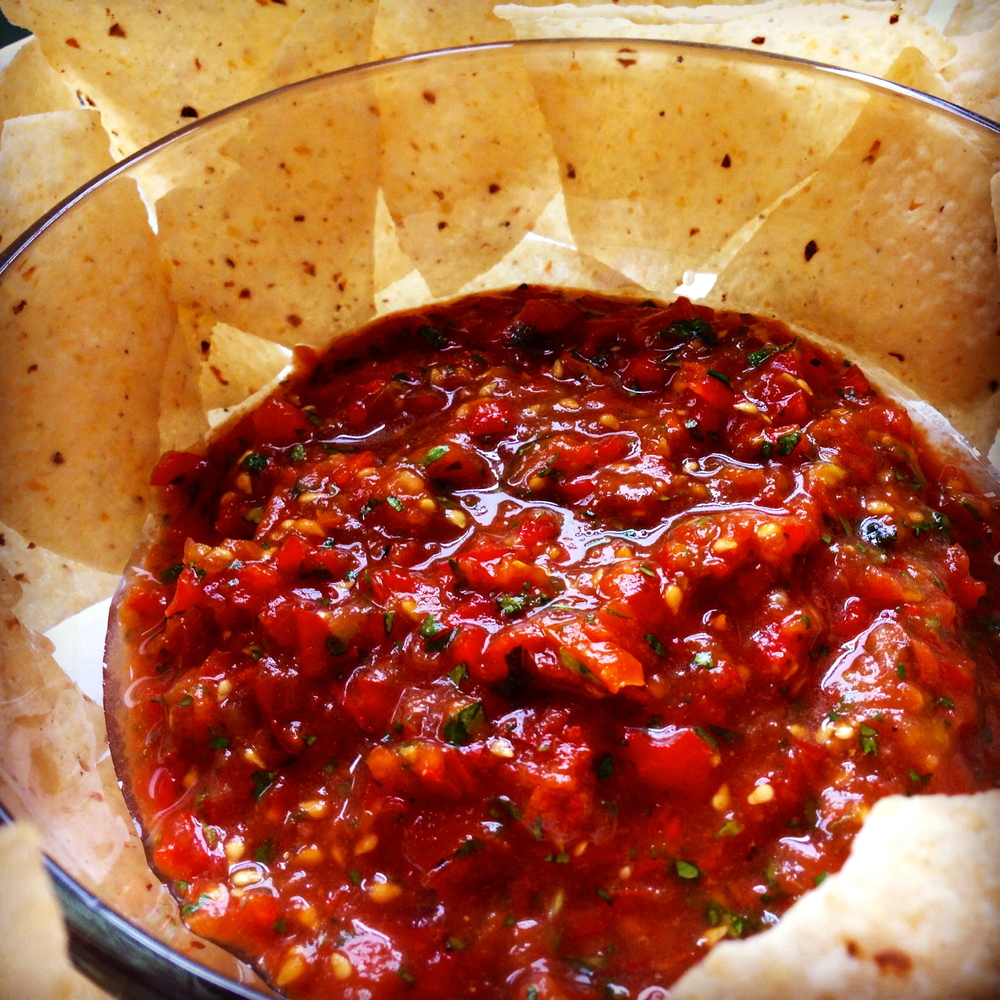 roasted tomato, tomato salsa